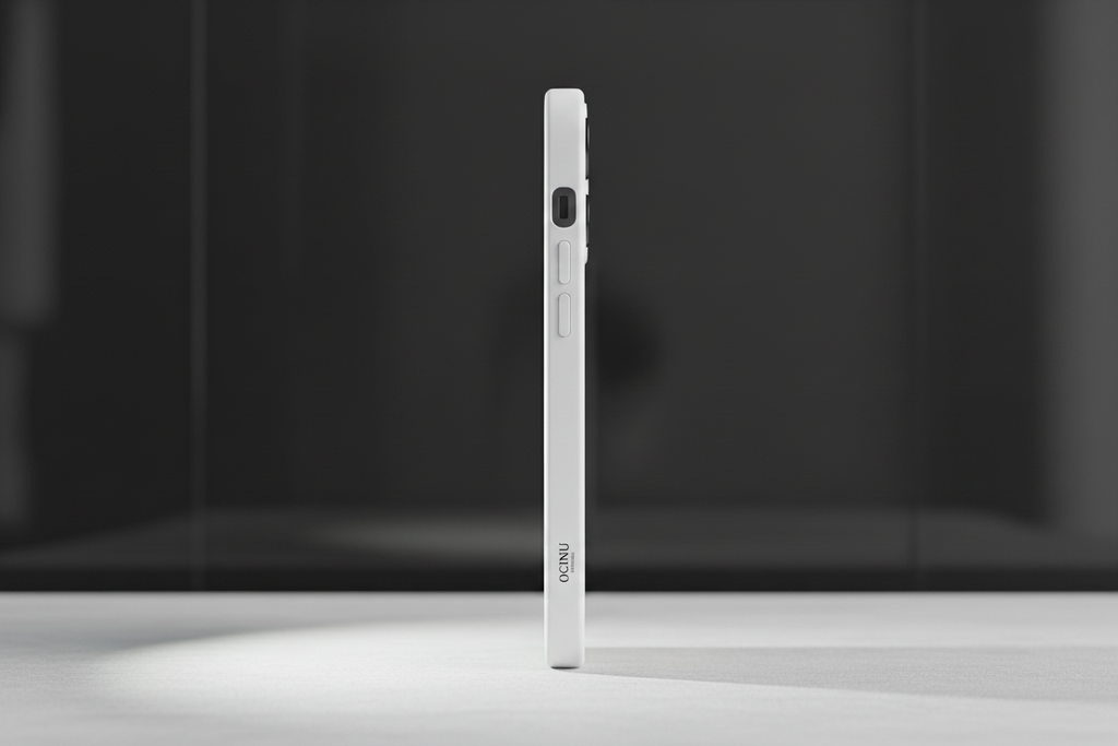 Capa iPhone 17 Pro Max OCINU Premium White - Vista Lateral